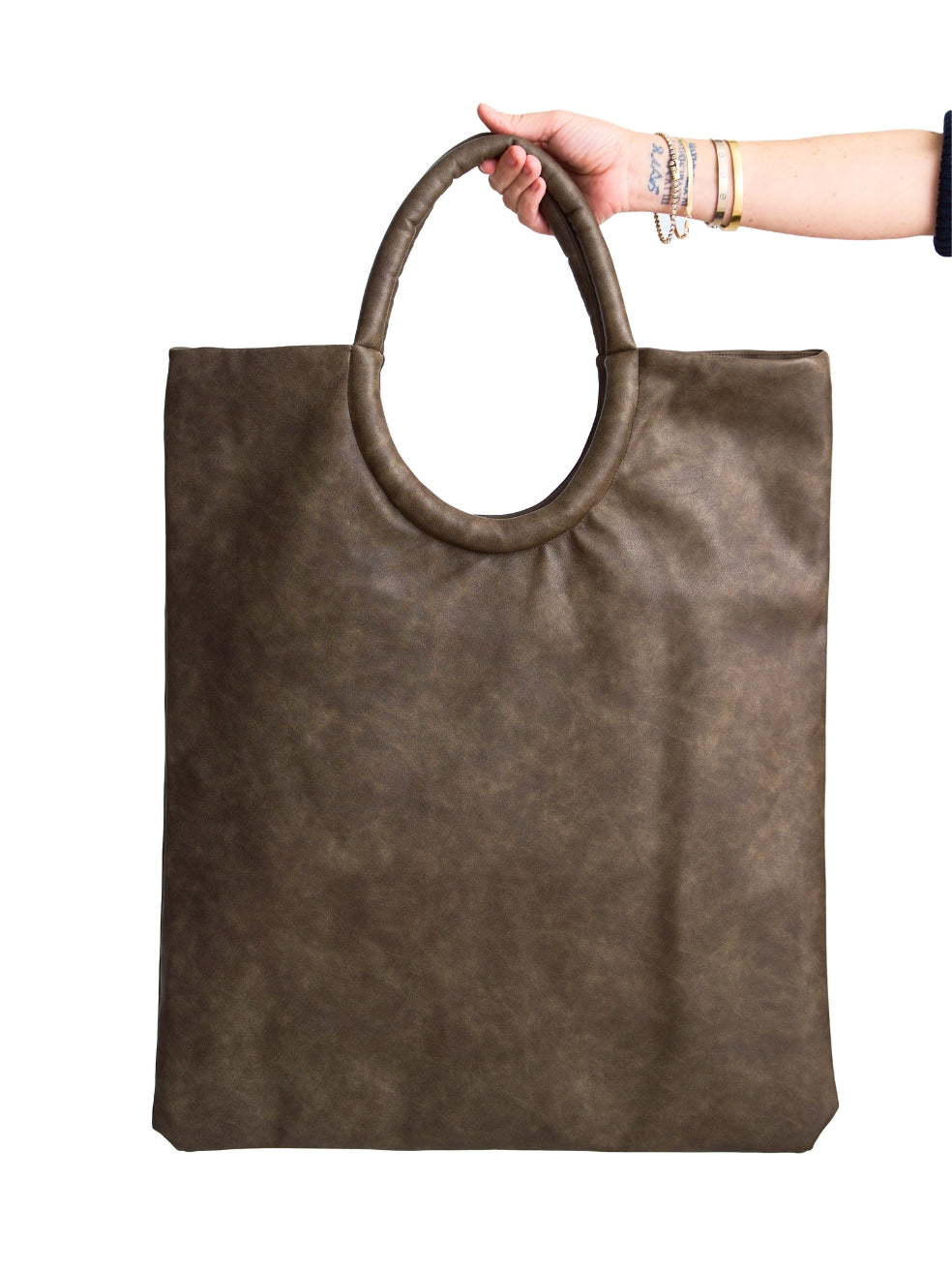 24 hour tote catch all tote luxury accessories vegan leather vintage distressed leather